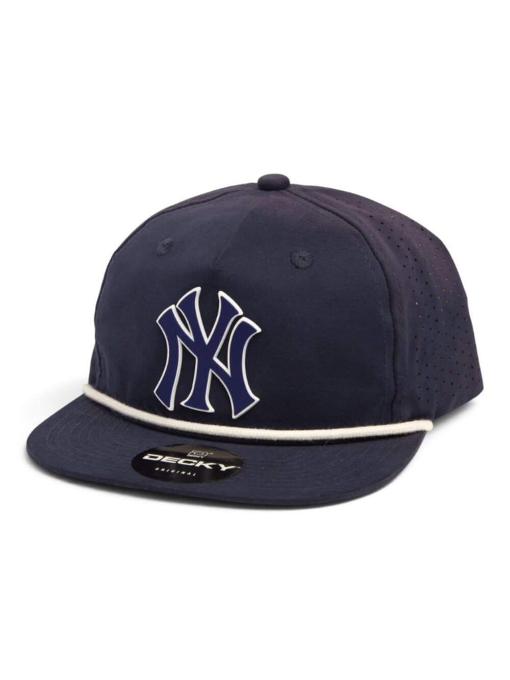 New York Yankees NY Navy 3D Perforated Rope Hat- Navy/ White